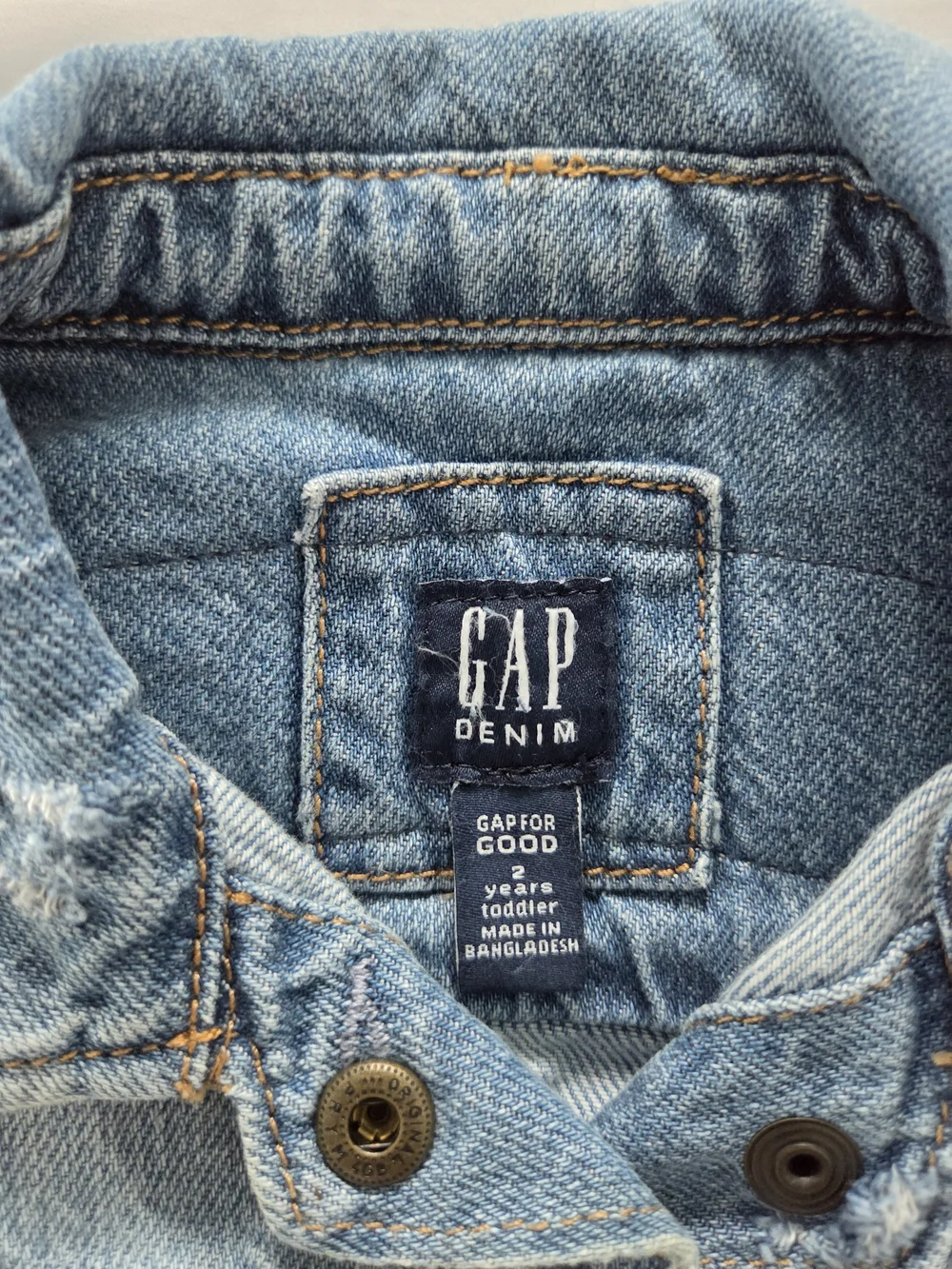GAP Toddler BABE Blue Denim Jacket